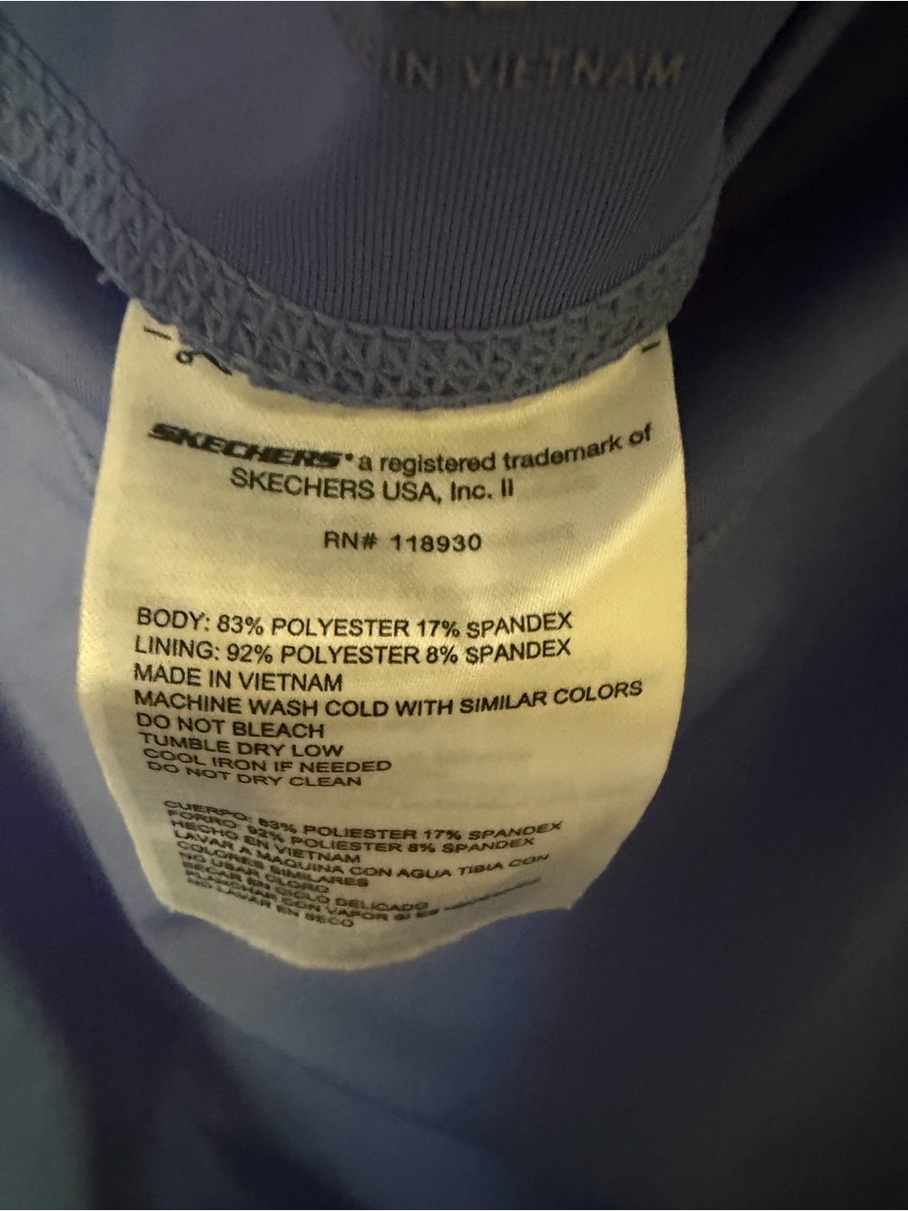 Skechers Lavender Logo Athletic Skort - Picture 4 of 4